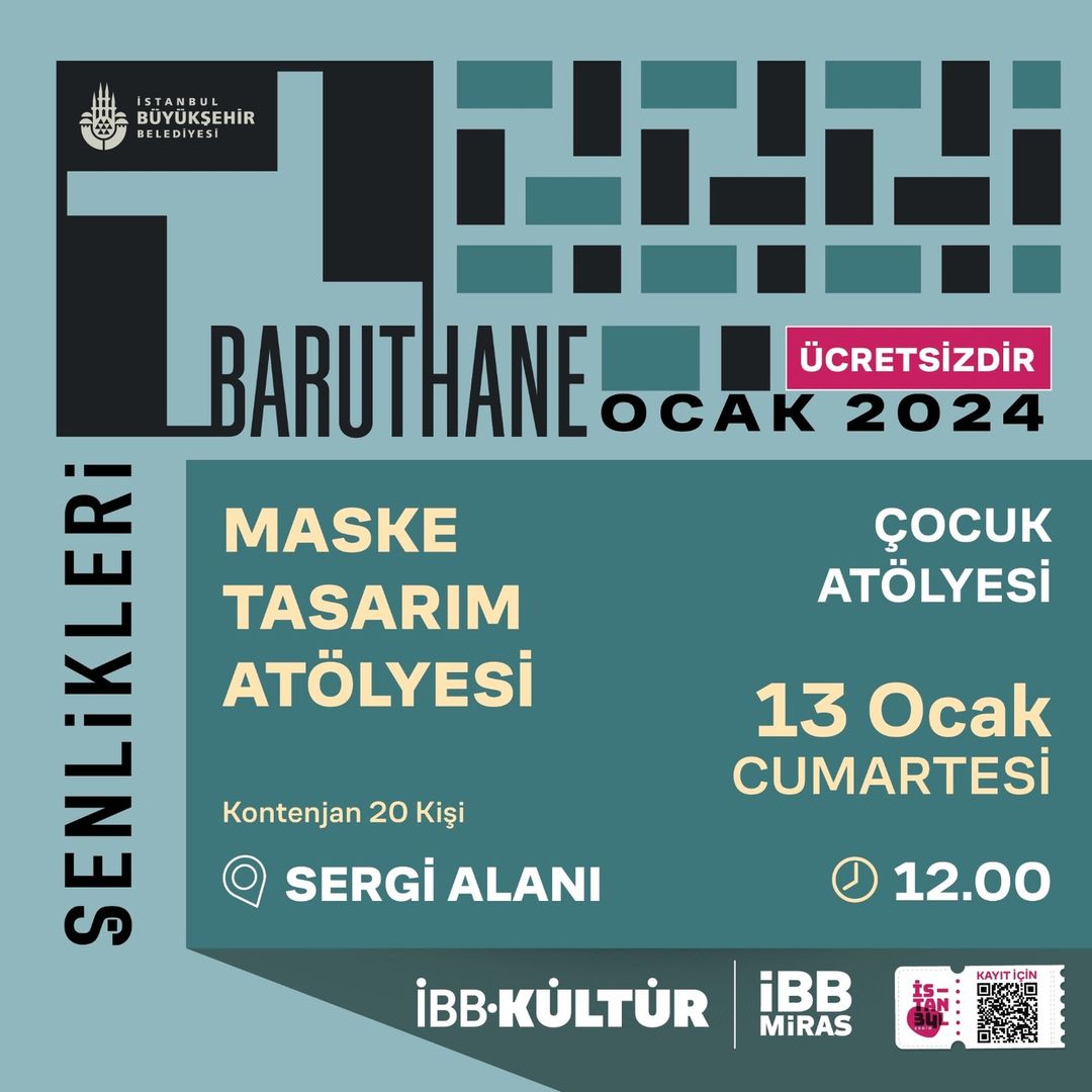 İBB Kültür - Ataköy Baruthanesi - Maske Tasarım Atölyesi