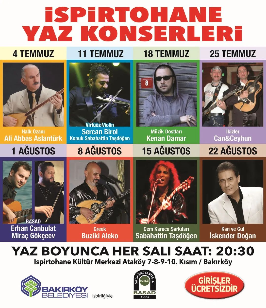 Bak?rk�y Belediyesi - ?spirtohane Yaz Konserleri