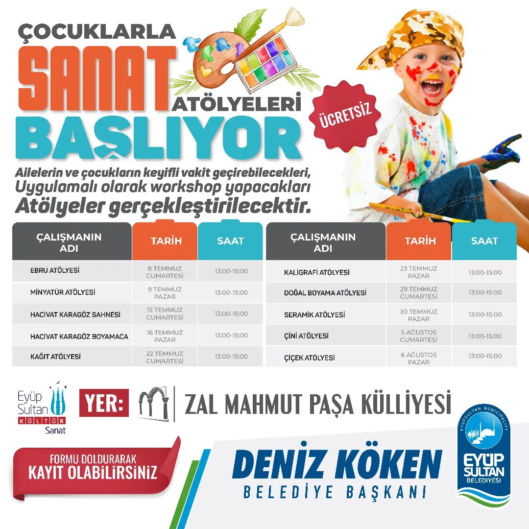 Eyüpsultan Belediyesi - Çocuklarla Sanat Atölyeleri