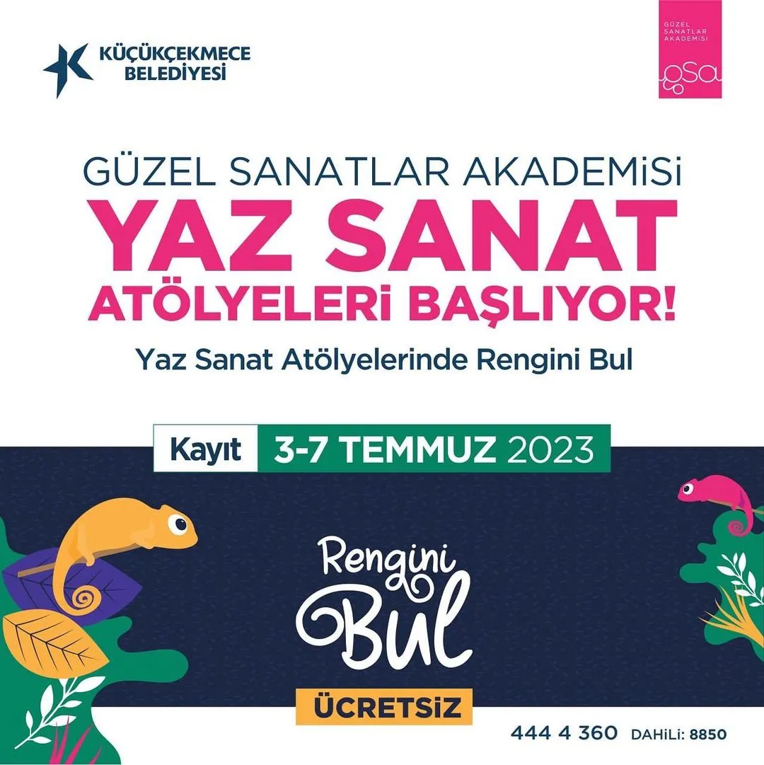 K��k�ekmece Belediyesi - Yaz Sanat At�lyeleri