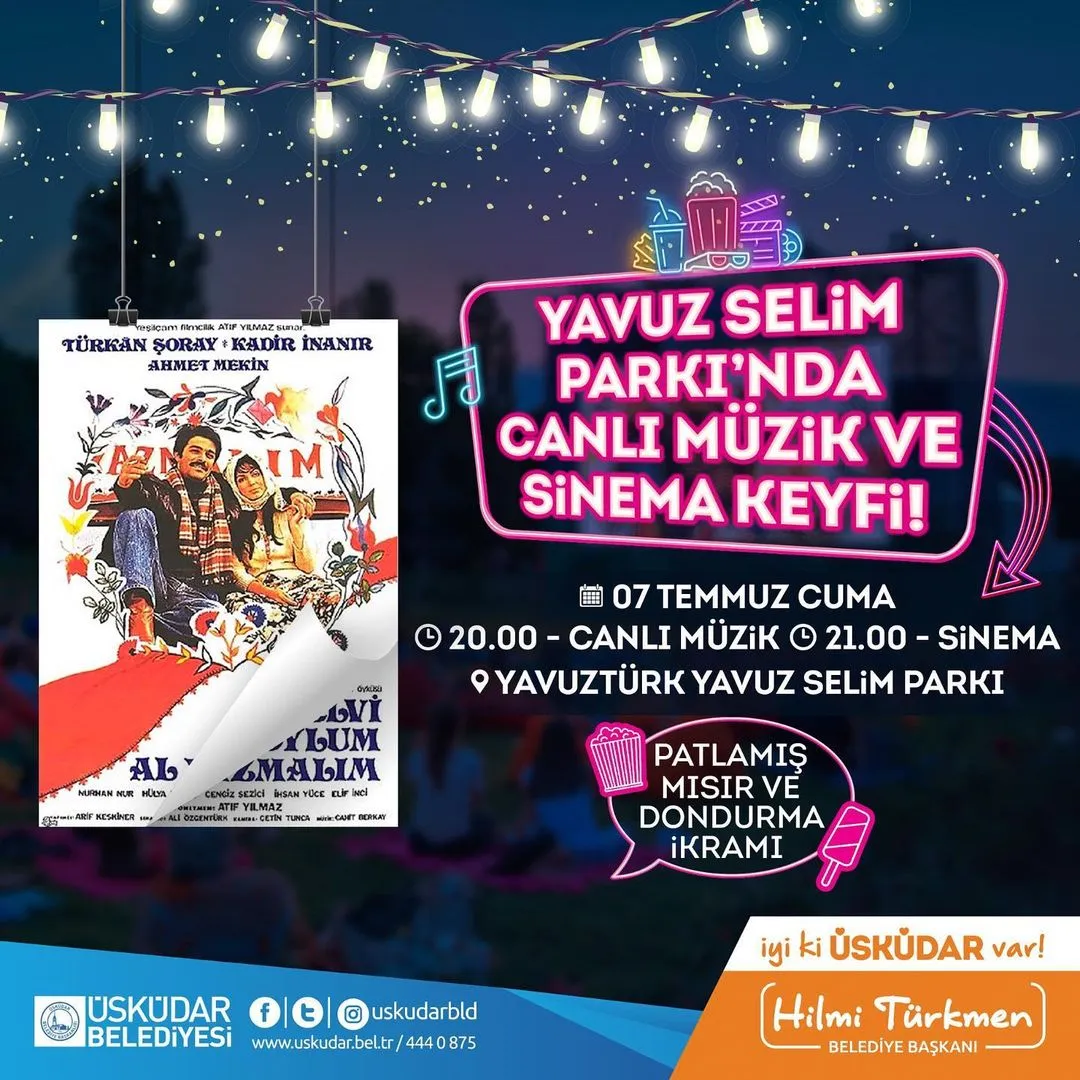 Üsküdar Belediyesi - Canlı Müzik ve Sinema Keyfi