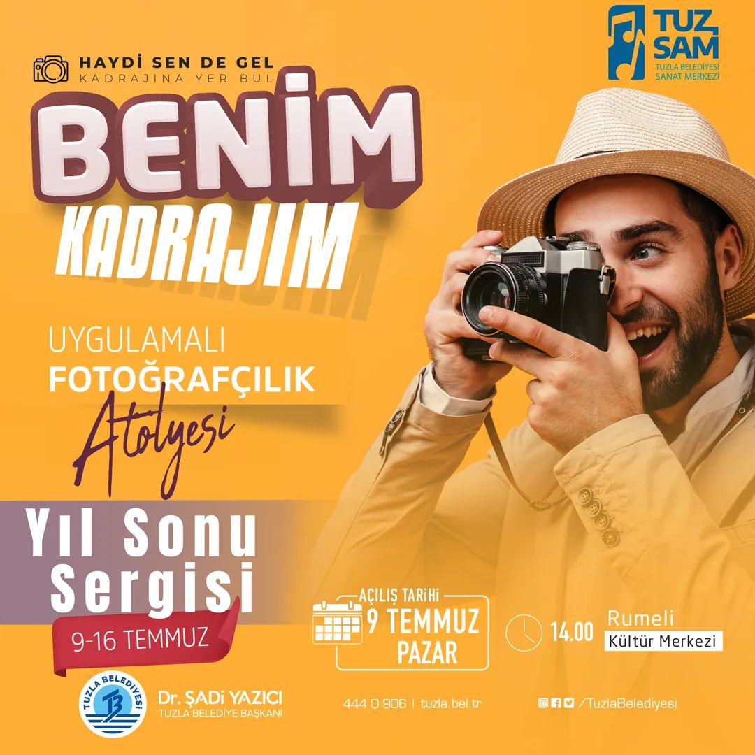 Tuzla Belediyesi - Benim Kadrajım, Fotoğrafçılık Atölyesi