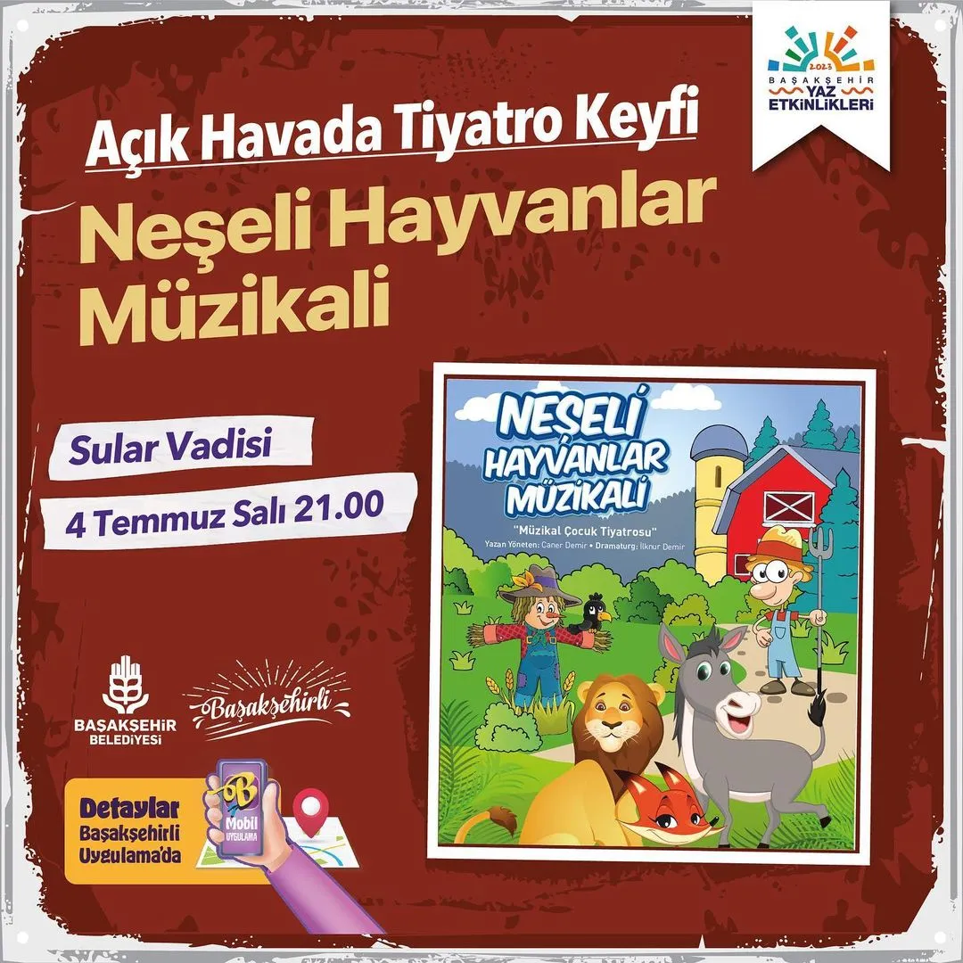 Başakşehir Belediyesi - Açık Hava Tiyatrosu, Neşeli Hayvanlar Müzikali