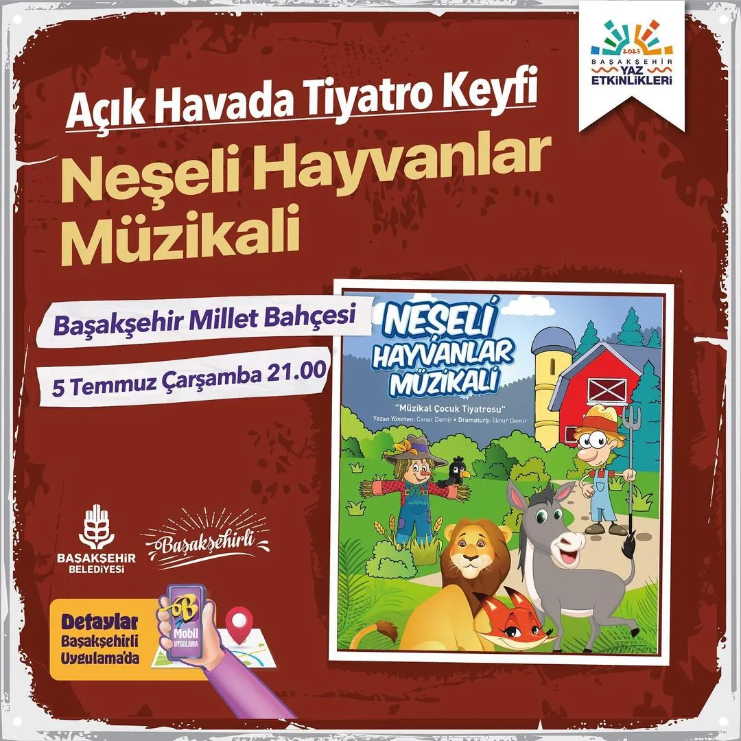 Başakşehir Belediyesi - Açık Hava Tiyatrosu, Neşeli Hayvanlar Müzikali