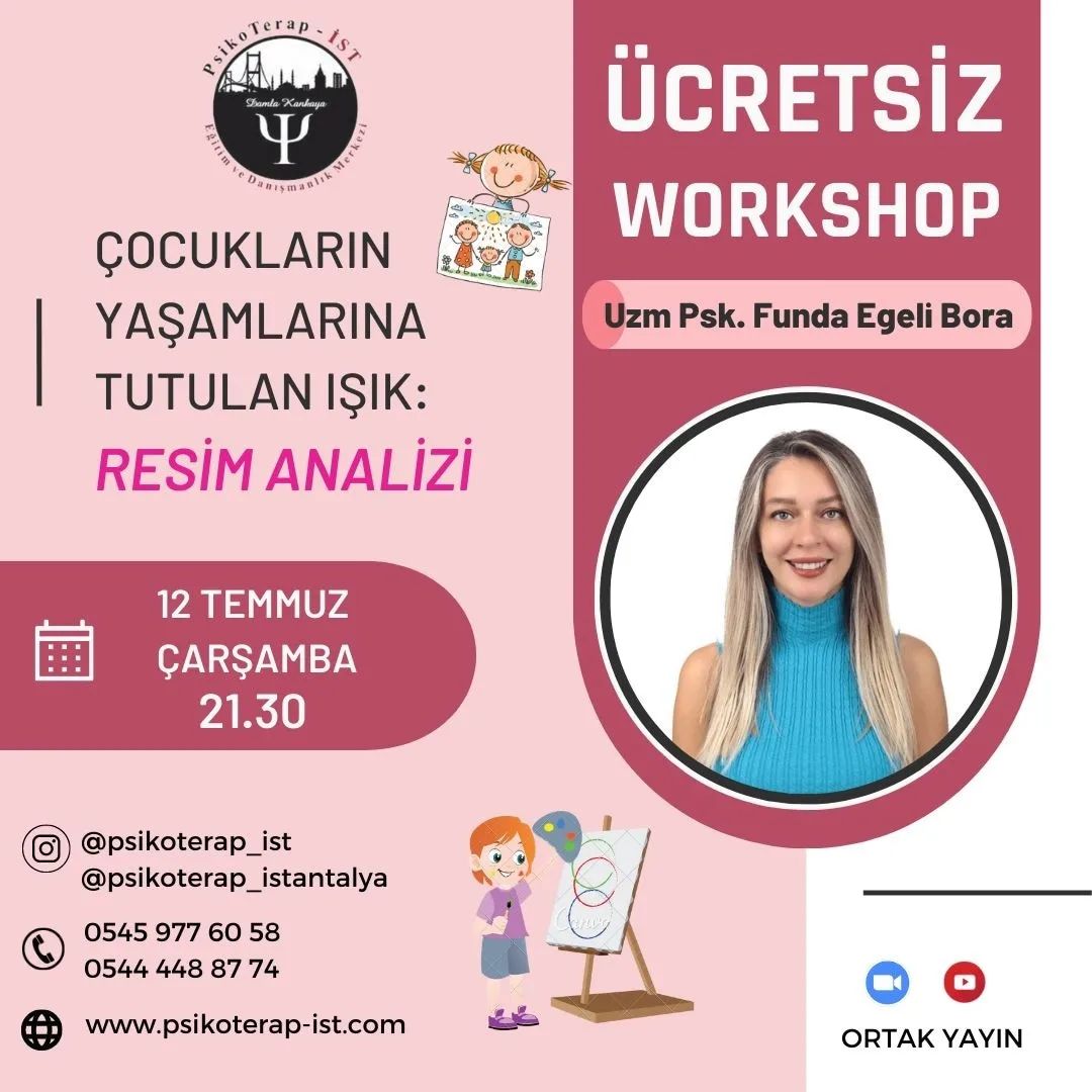 PsikoTerap-İST -  Çocukların Yaşamlarına Tutulan Işık: Resim Analizi