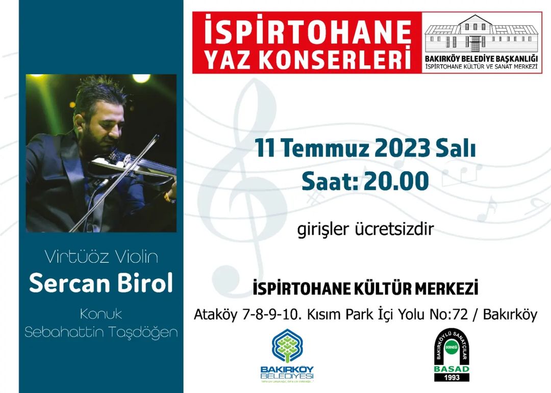 Bakırköy Belediyesi - İspirtohane Yaz Konserleri