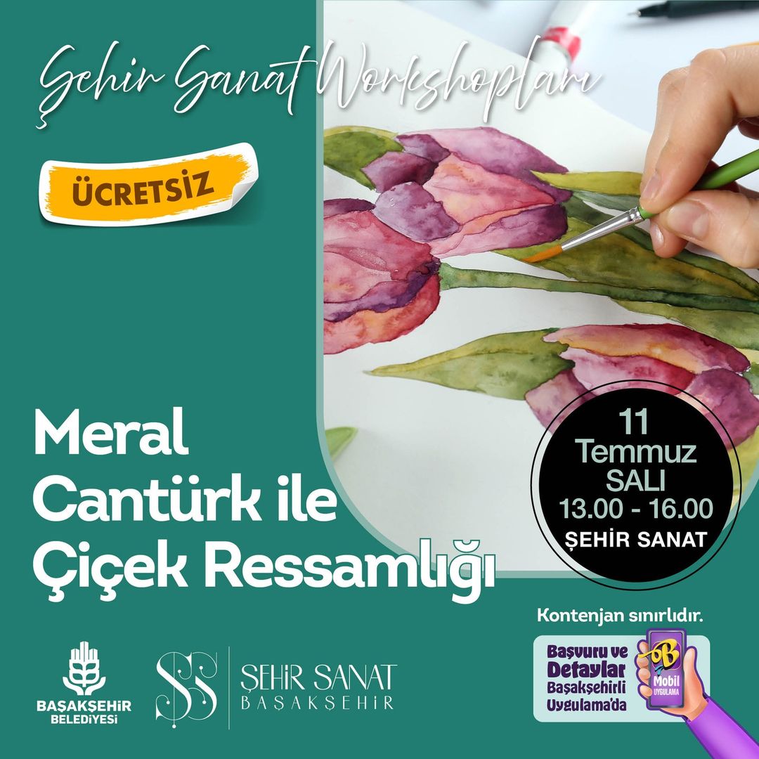 Başakşehir Belediyesi - Meral Cantürk ile Çiçek Ressamlığı