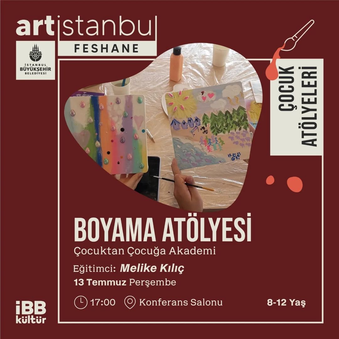 İBB Kültür - art İstanbul Feshane, Boyama Çocuk Atölyeleri