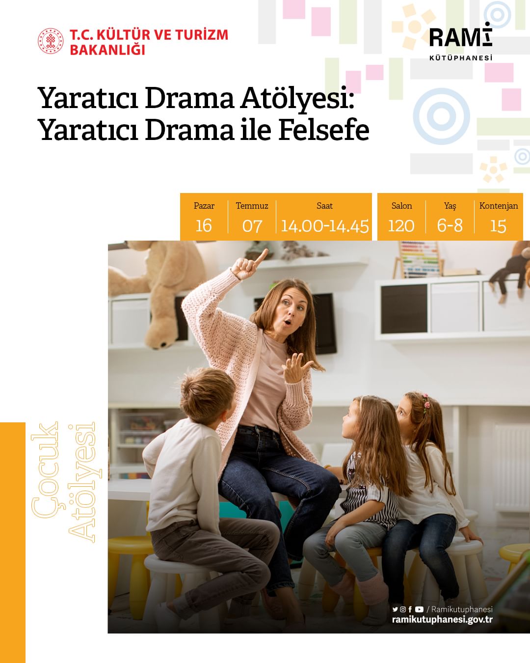Rami Kütüphanesi - Yaratıcı Drama Atölyesi, Yaratıcı Drama ile Felsefe