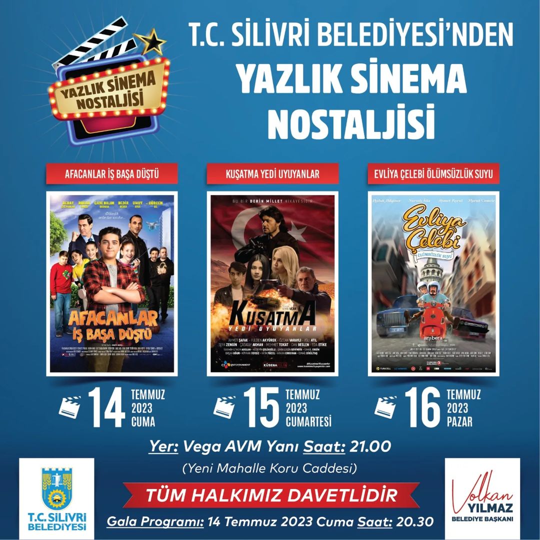 Silivri Belediyesi, Yazlık Sinema Nostaljisi, Afacanlar İş Başa Düştü