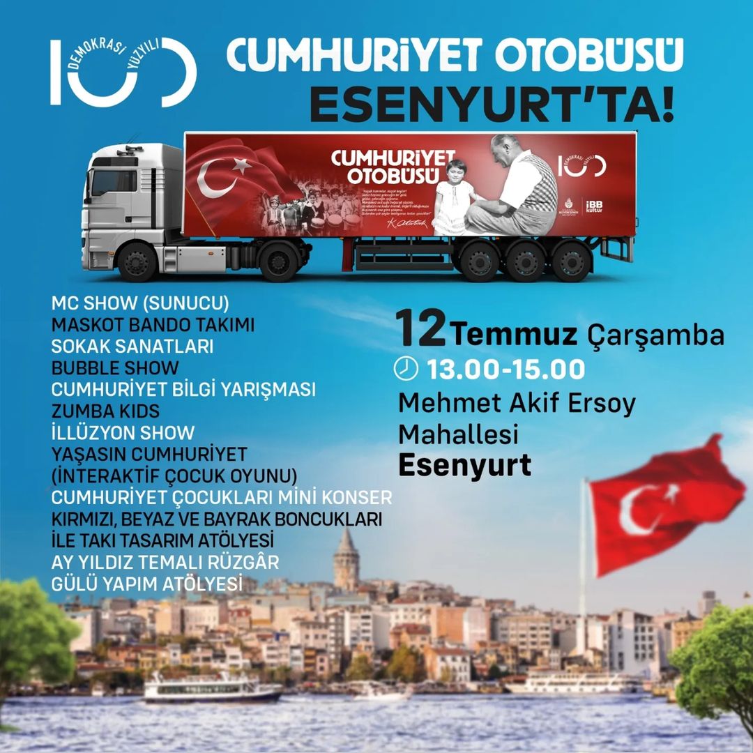 İBB Kültür - Cumhuriyet Otobüsü, Esenyurt / Mehmet Akif Ersoy Mh.
