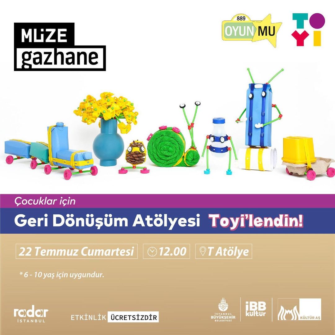 Müze Gazhane - Çocuklar İçin Geri Dönüşüm Atölyesi