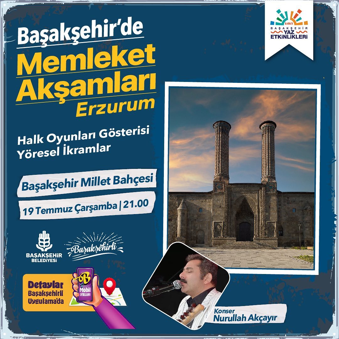Başakşehir Belediyesi - Memleket Akşamları, Erzurum