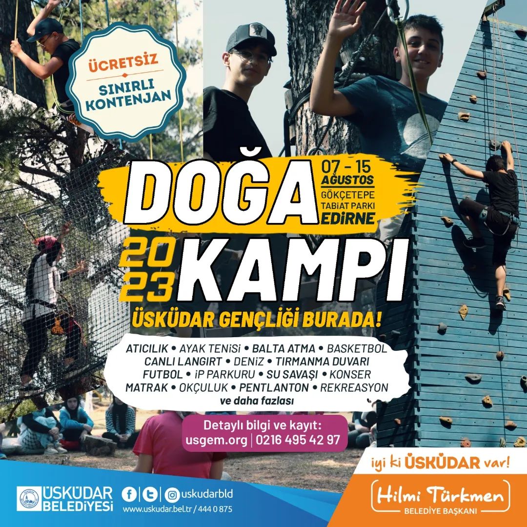 Üsküdar Belediyesi - Doğa Kampı