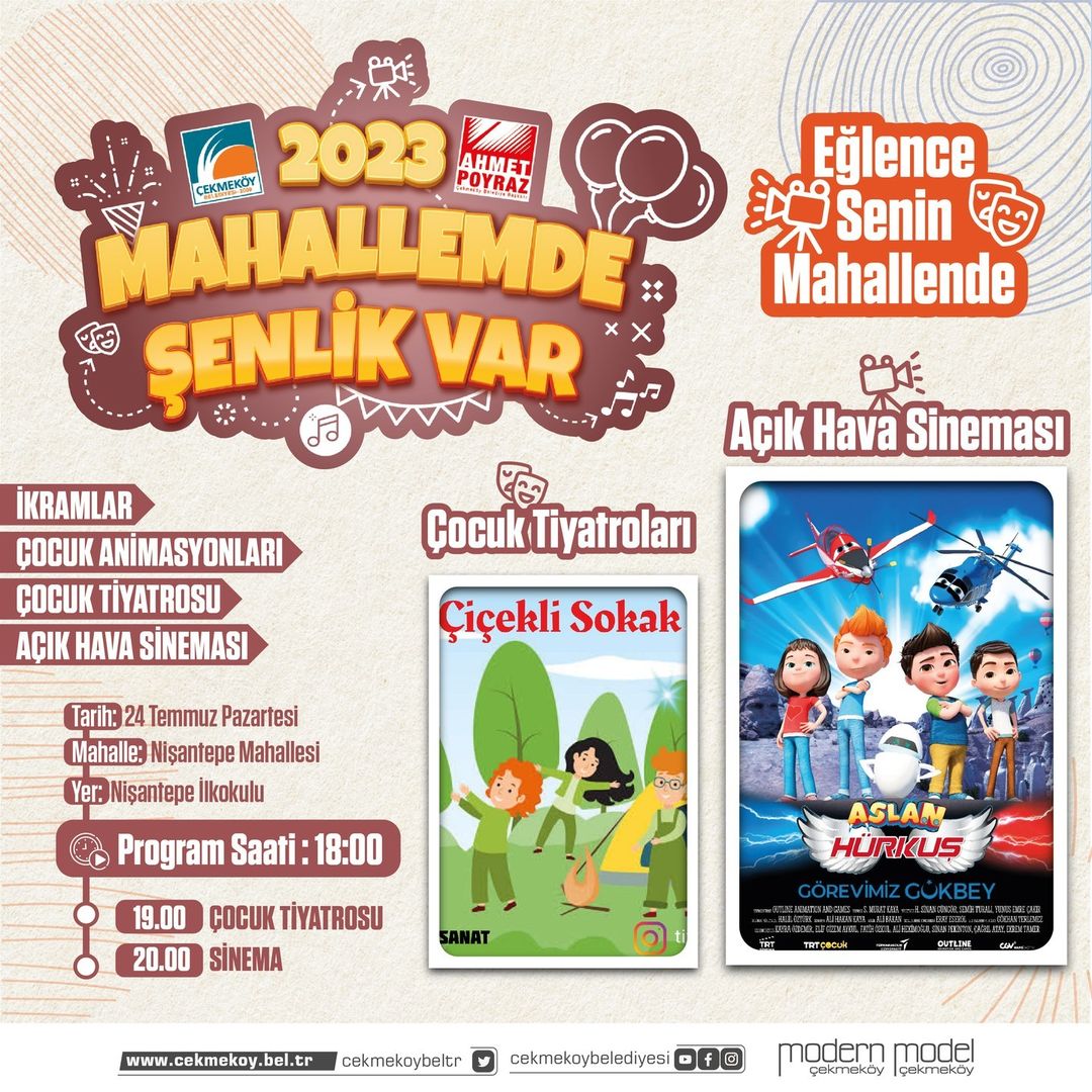 Çekmeköy Belediyesi - Aslan Hürkuş Çocuk Sineması ve Çiçekçi Sokak Çocuk Tiyatrosu