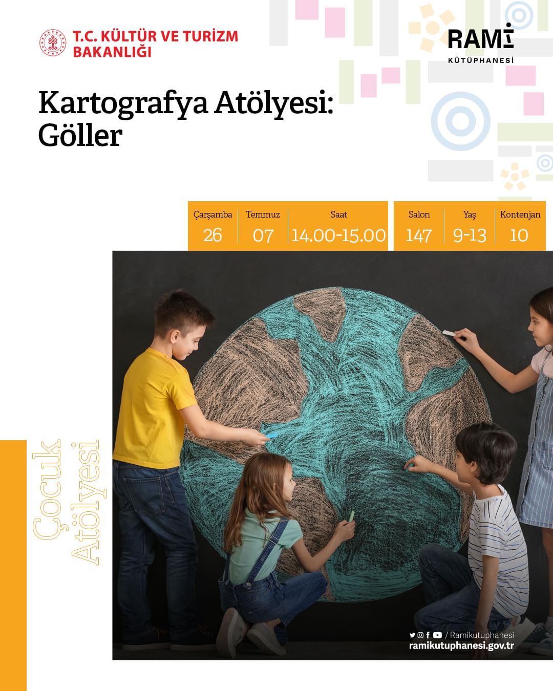 Rami Kütüphanesi - Kartografya Atölyesi, Göller