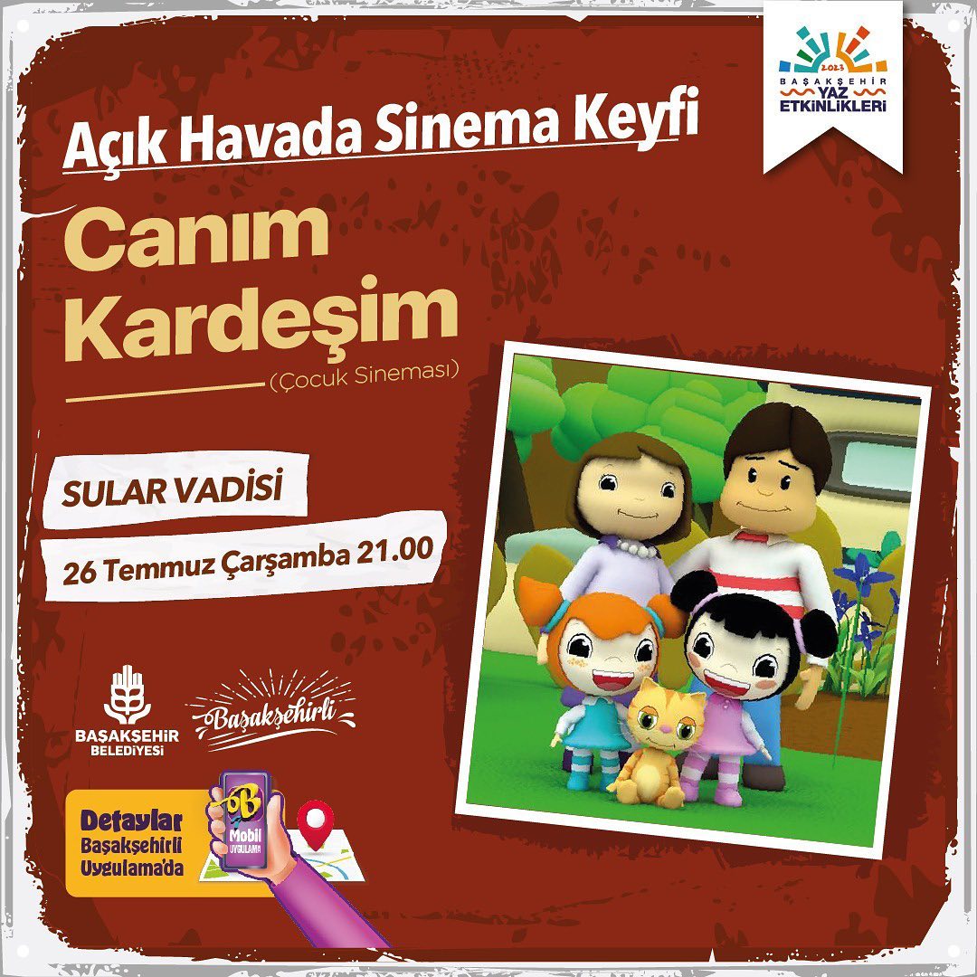 Başakşehir Belediyesi - Açık Hava Sineması, Canım Kardeşim