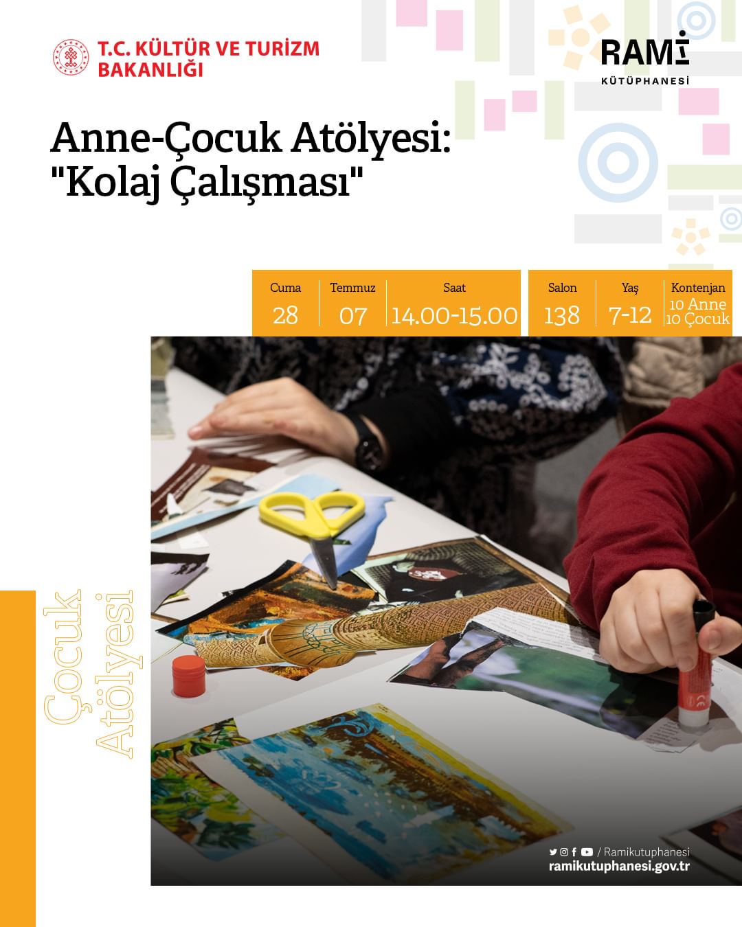 Rami Kütüphanesi - Anne-Çocuk Atölyesi: "Kolaj Çalışması"