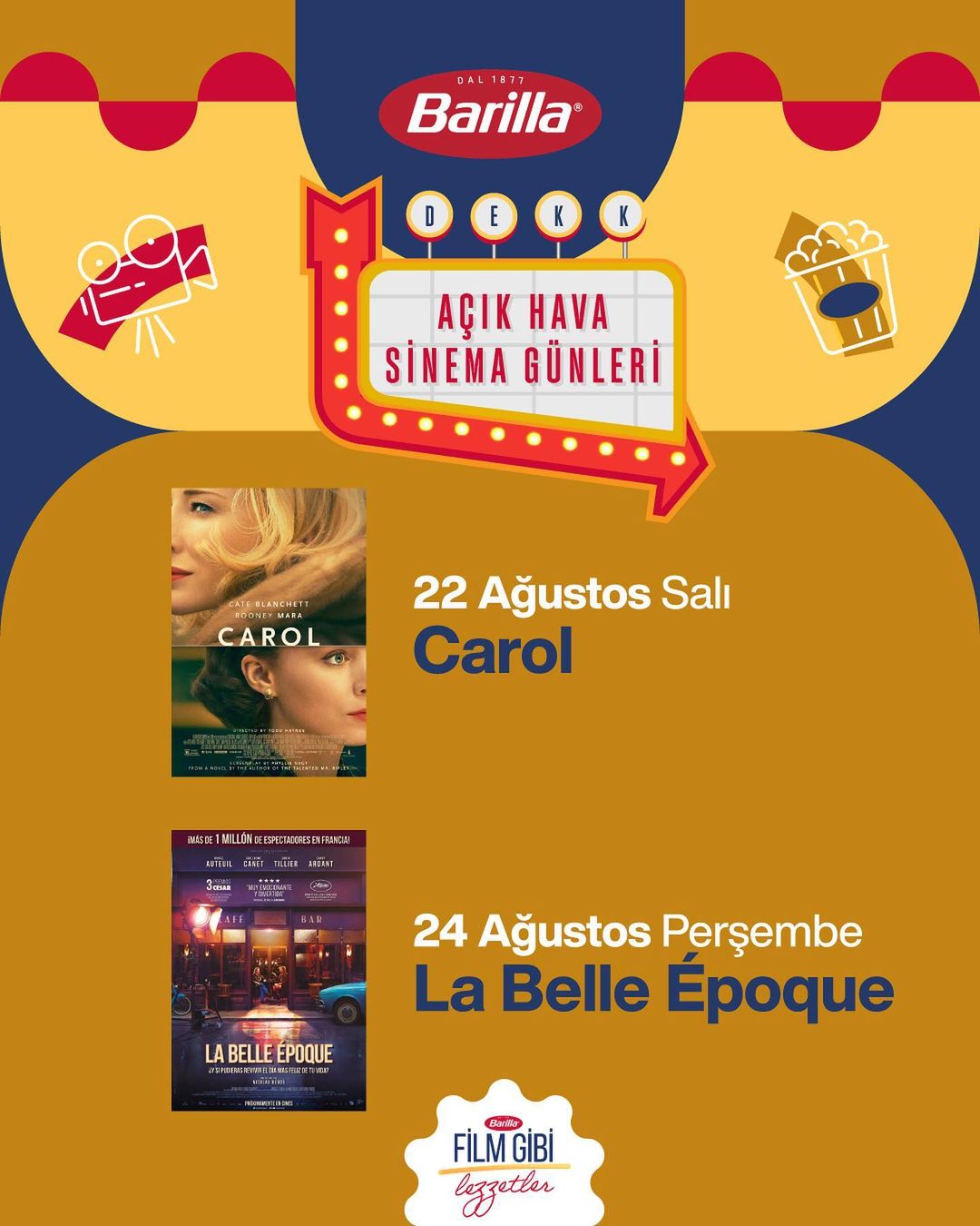 Dekk İstanbul - Barilla Açık Hava Sineması