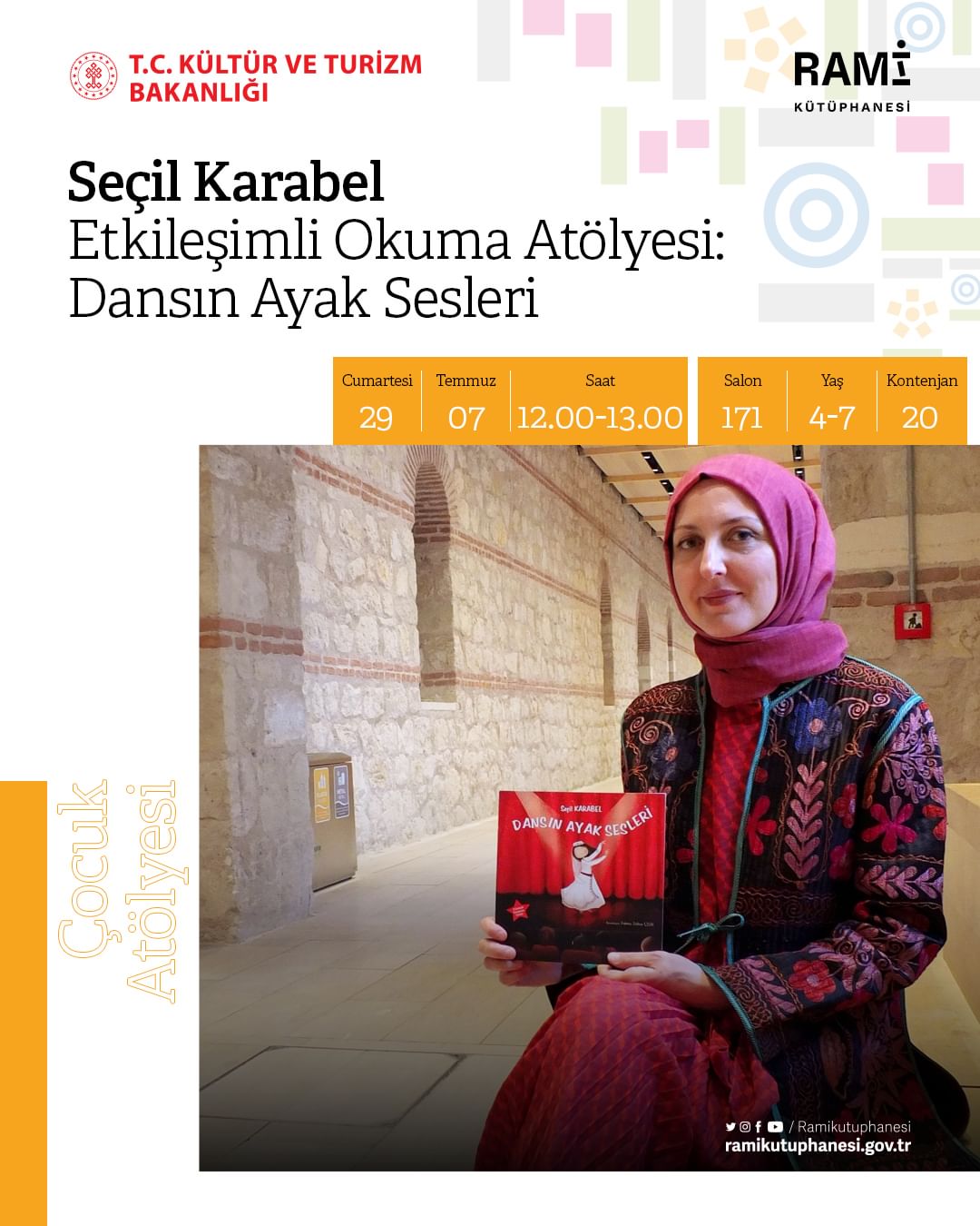 Rami Kütüphanesi - Seçil Karabel, Etkileşimli Okuma Atölyesi: Dansın Ayak Sesleri