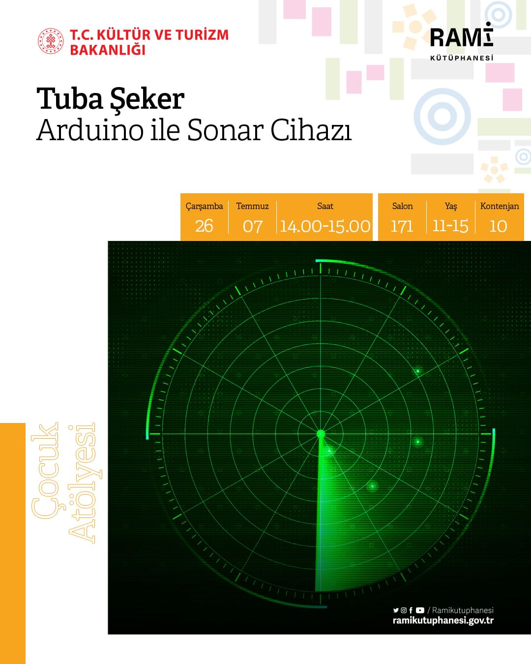 Rami Kütüphanesi - Tuba Şeker, Arduino ile Sonar Cihazı
