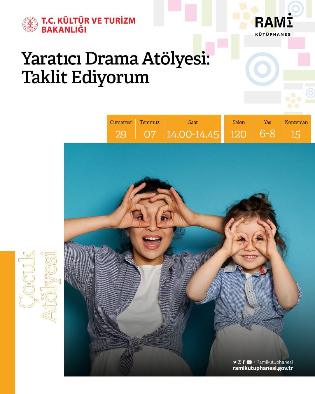 Rami Kütüphanesi - Yaratıcı Drama Atölyesi: Taklit Ediyorum