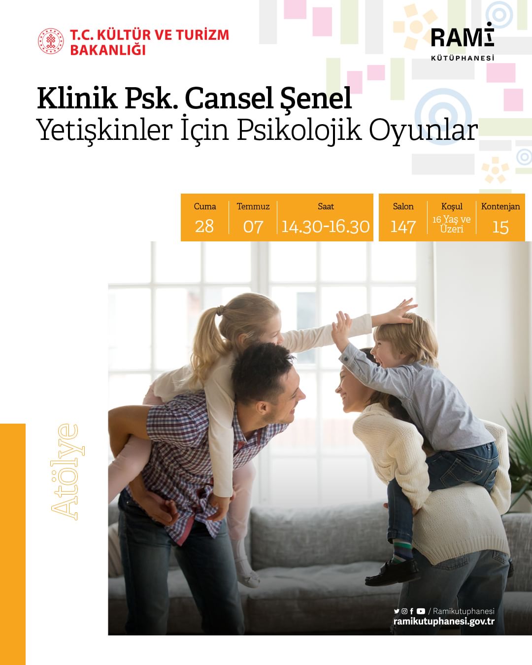 Rami Kütüphanesi - Klinik Psk. Cansel Şenel, Yetişkinler İçin Psikolojik Oyunlar