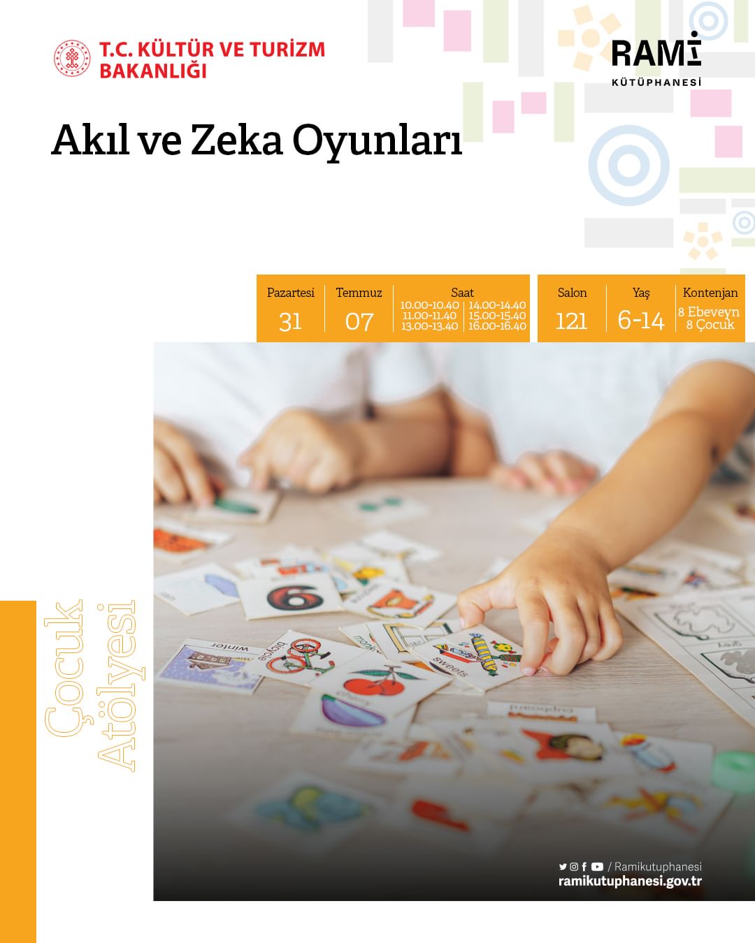 Rami Kütüphanesi - Çocuk Atölyeleri, Akıl ve Zeka Oyunları