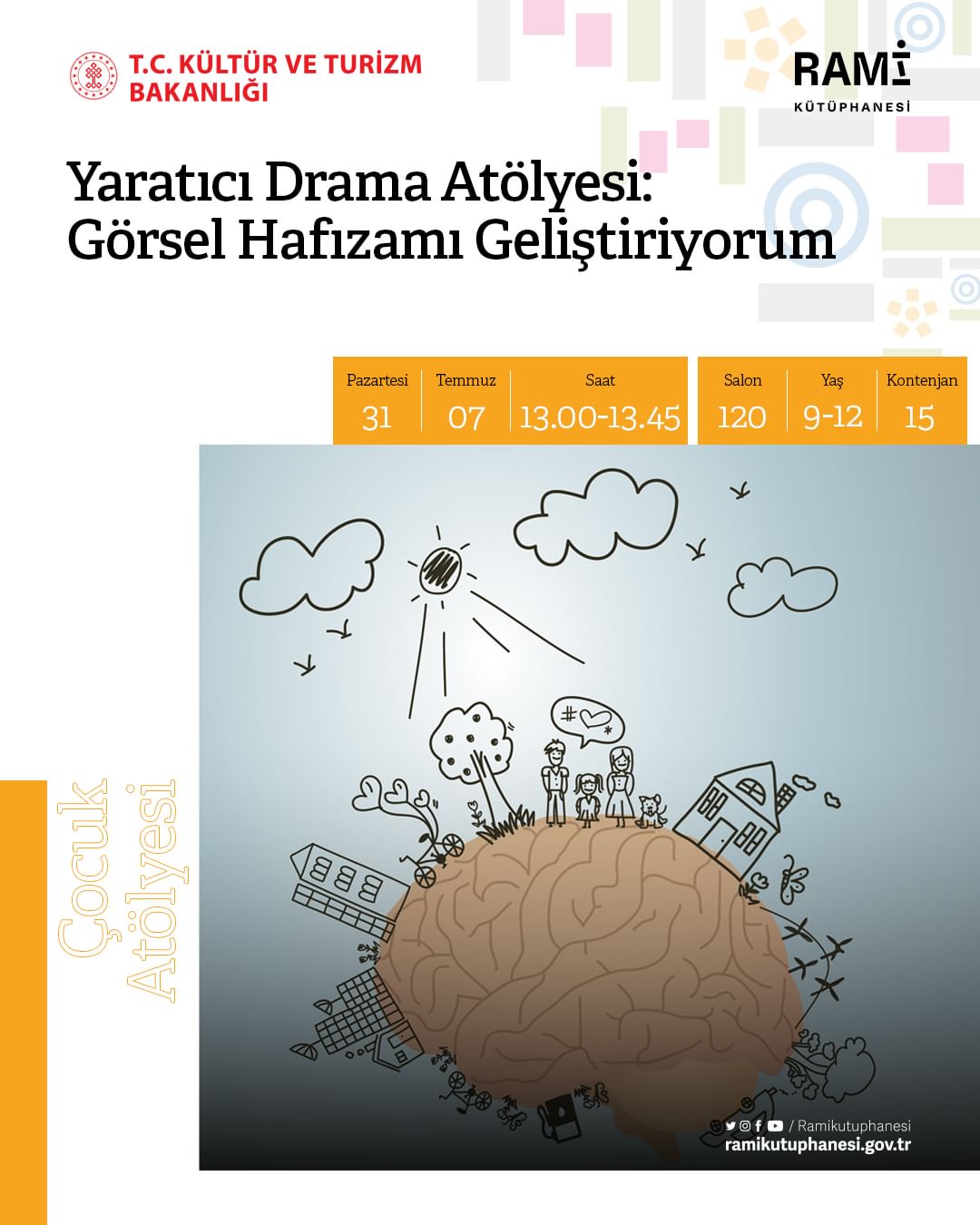 Rami Kütüphanesi - Çocuk Atölyeleri, Görsel Hafızamı Geliştiriyorum