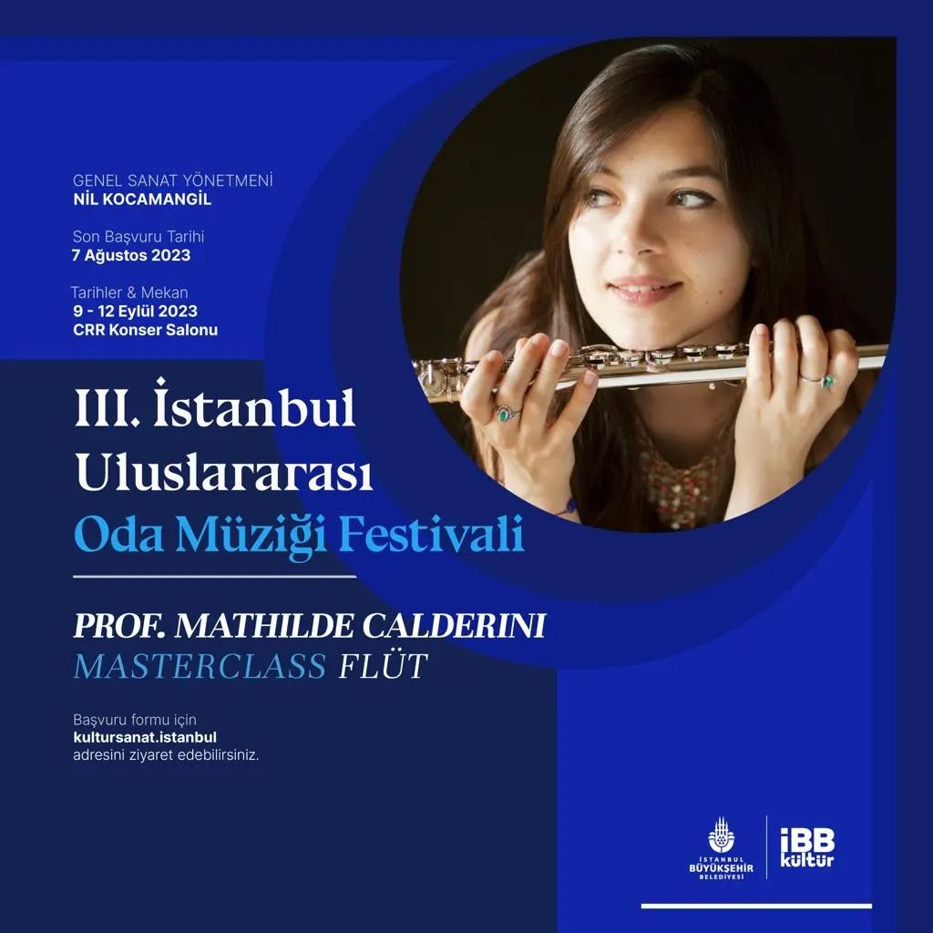 İstanbul Uluslarası Oda Müziği Festivali - Masterclass Programı "Flüt"