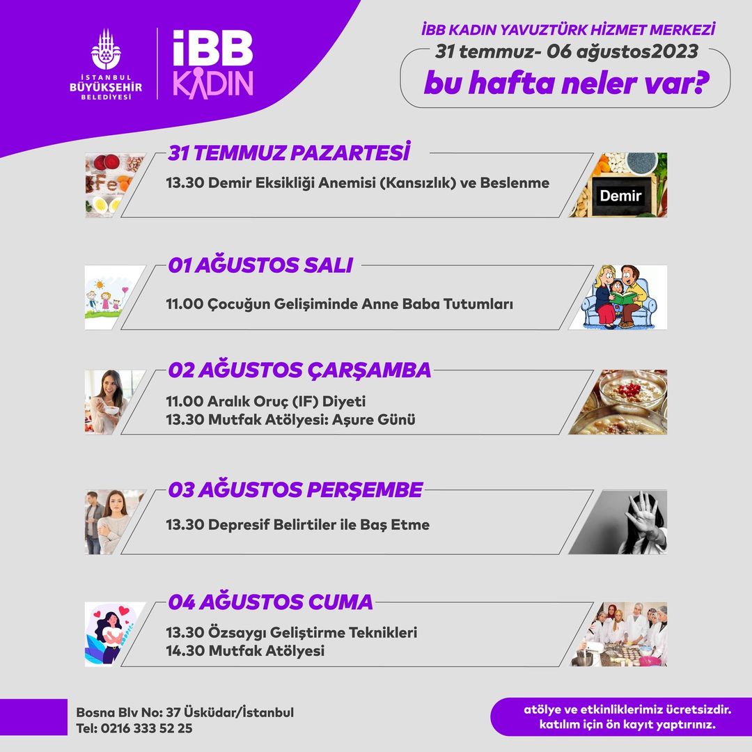 İBB Kadın Etkinlikleri - İBB Yavuztürk Hizmet Merkezi