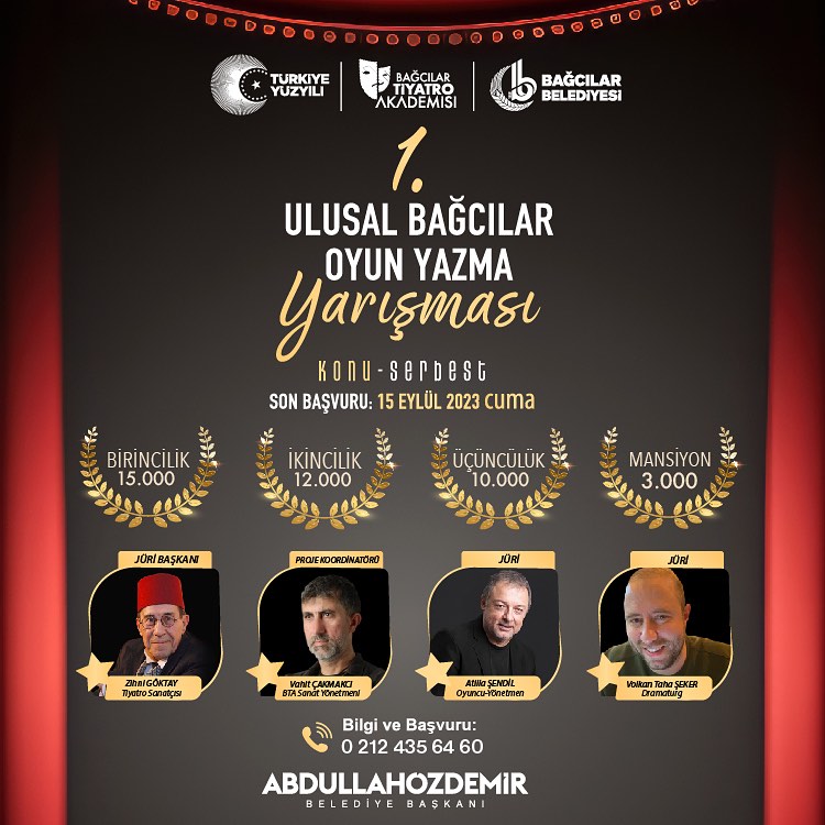 Bağcılar Belediyesi - 1. Ulusal Bağcılar Oyun Yazma Yarışması