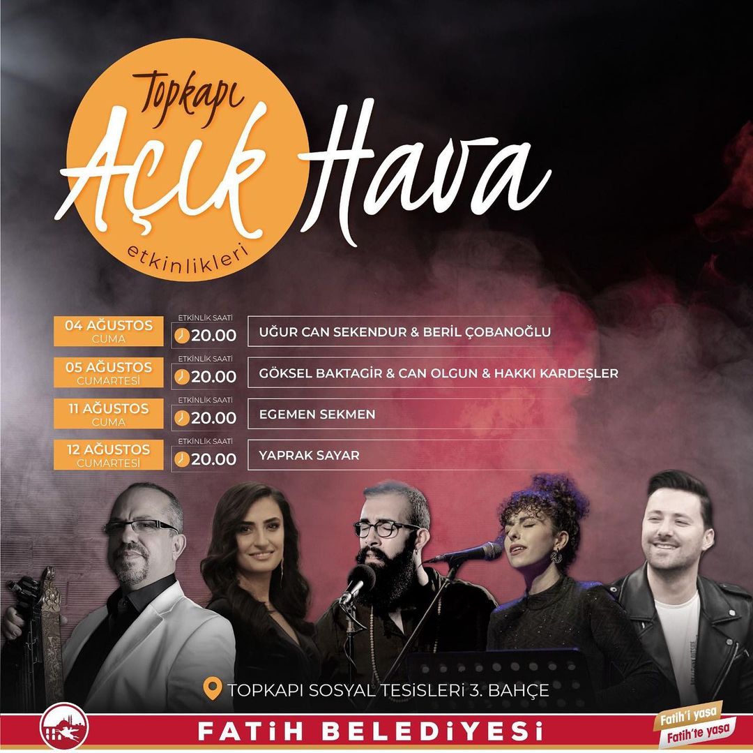 Topkapı Açık Hava Etkinlikleri - Topkapı Sosyal Tesisleri