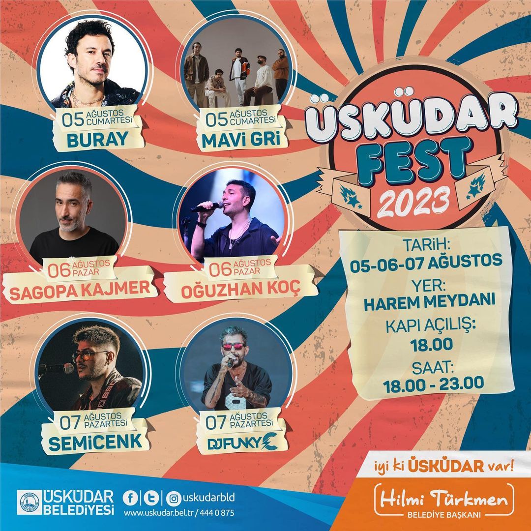 Üsküdar Belediyesi - 5-7 Ağıustos Konserler