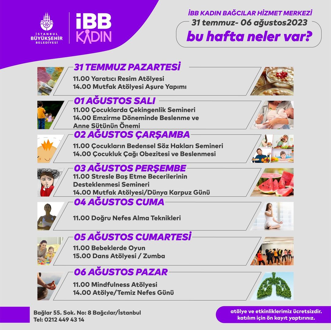 İBB Kadın Etkinlikleri - İBB Bağcılar Hizmet Merkezi