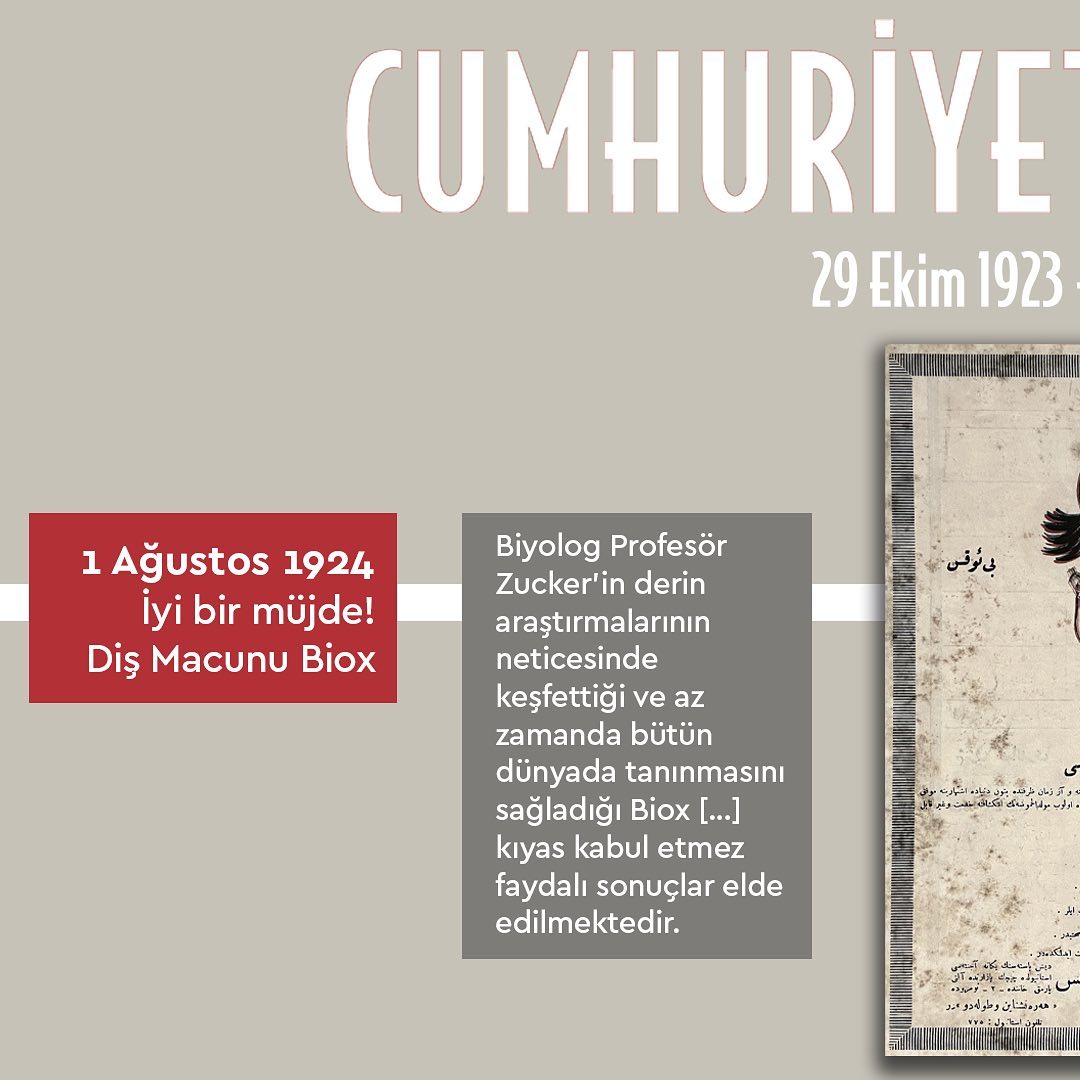 Yapı Kredi Kültür Sanat - 1 Ağustos 1924 - “İyi bir müjde! Diş Macunu Biox”