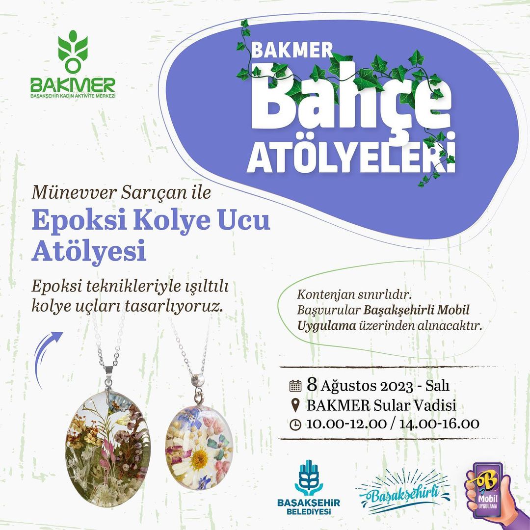 Kültür Sanat Başakşehir - Epoksi Kolye Ucu Atölyesi