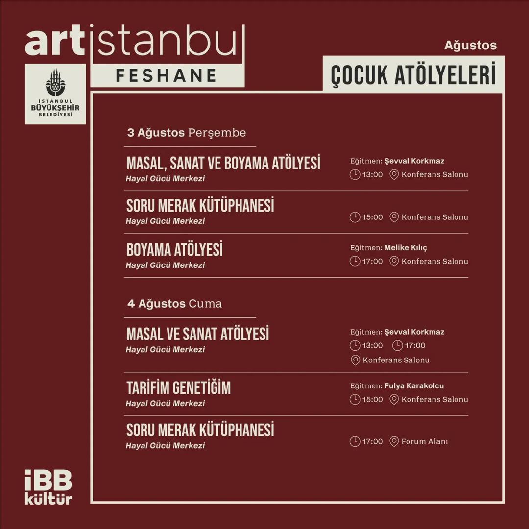İBB Kültür - Çocuk Atölyeleri
