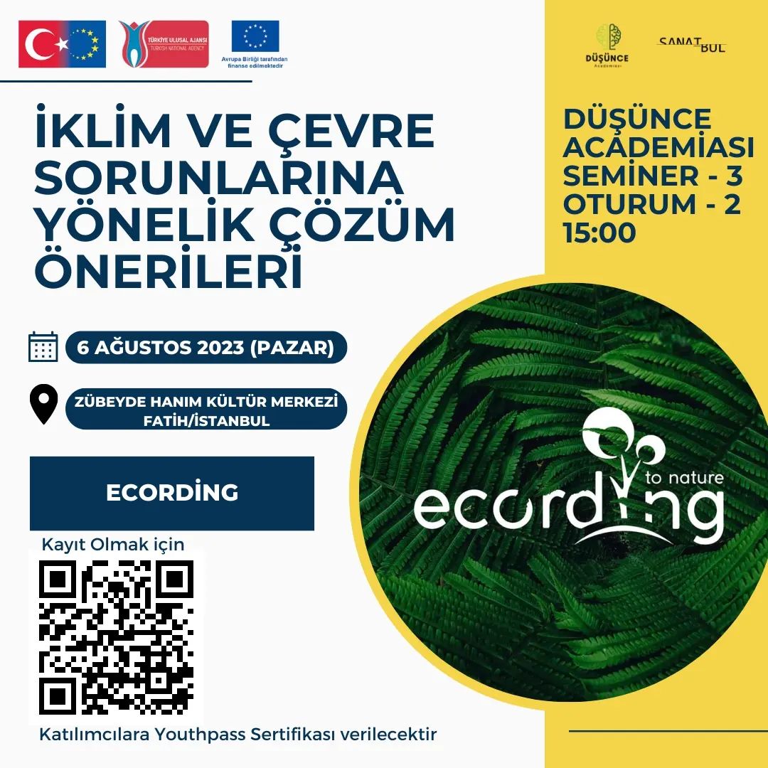 Düşünce Akademisi - İklim ve Çevre Sorunlarına Yönelik Çözüm Önerileri