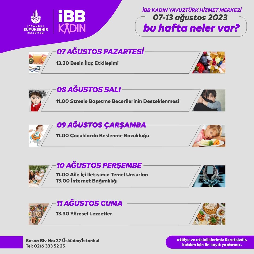  İBB Yavuztürk Hizmet Merkezi - İBB Kadın Etkinlikleri 