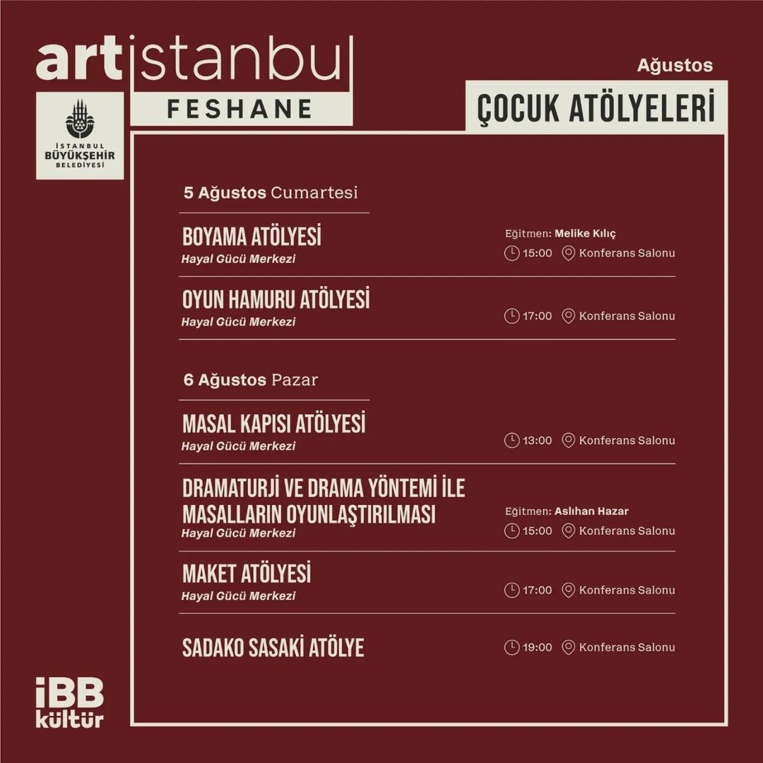 İBB Kültür - Çocuk Atölyeleri