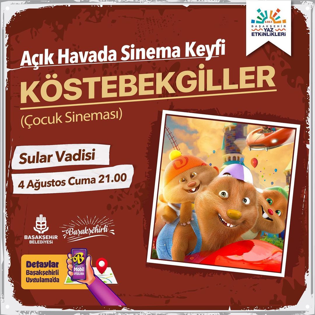 Kültür Sanat Başakşehir - Açık Havada Sinema Keyfi Köstebekgiller