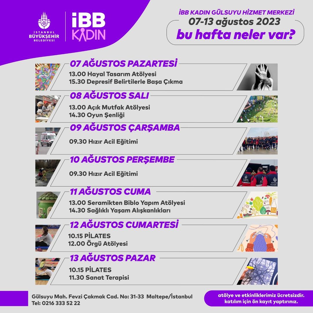 İBB Gülsuyu Hizmet Merkezi - İBB Kadın Etkinlikleri 