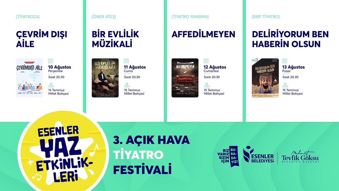 Esenler Millet Bahçesi - 3. Açık Hava Tiyatro Festivali