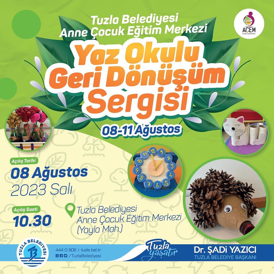 Tuzla Belediyesi - Yaz Okulu Geri Dönüşüm Sergisi