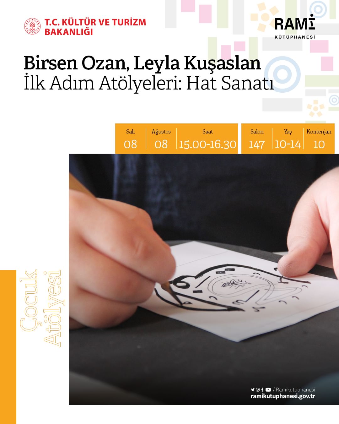 Rami Kütüphanesi - İlk Adım Atölyeleri: Hat Sanatı