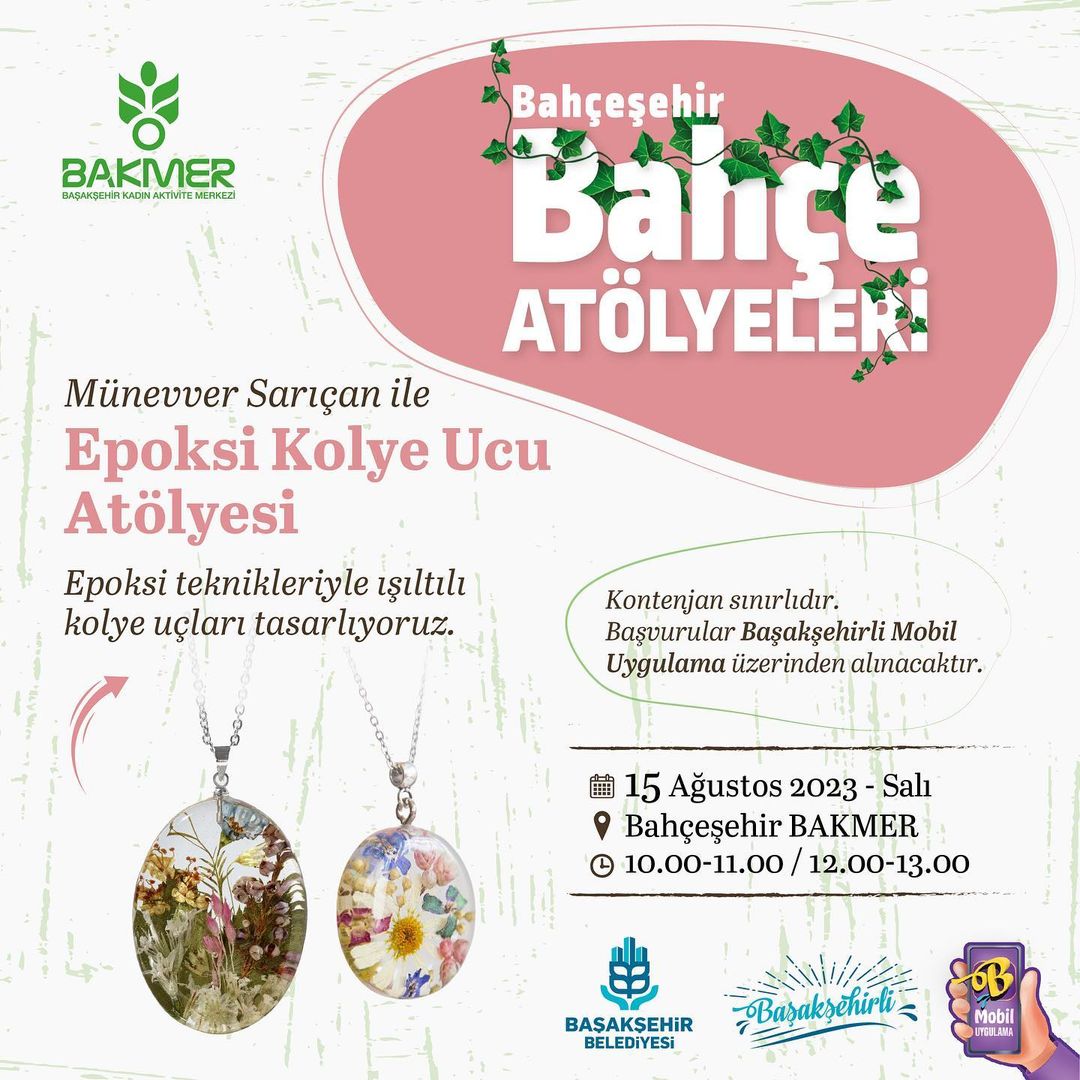 Başakşehir Belediyesi - Epoksi Kolye Ucu Atölyesi