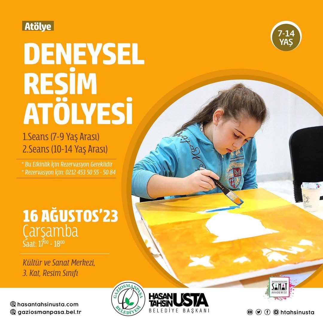 Gaziosmanpaşa Belediyesi - Gaziosmanpaşa Kültür Sanat - Deneysel Resim Atölyesi