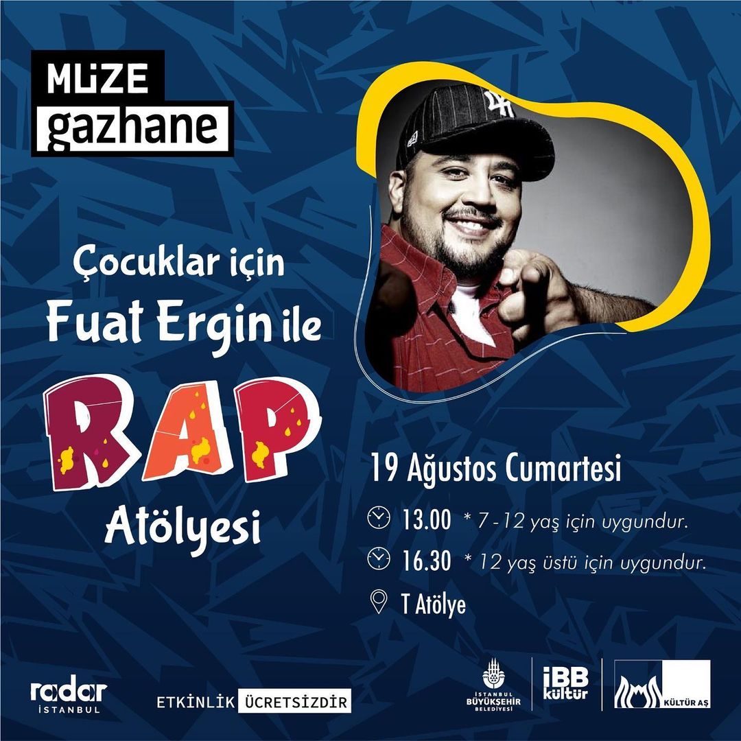Müze Gazhane - Çocuklar için Fuat Erginle Rap Atölyesi