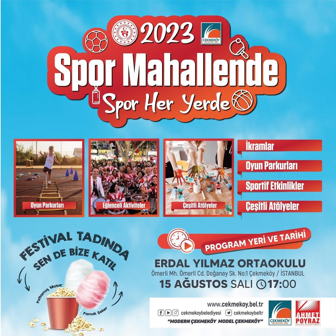 Çekmeköy Belediyesi - Spor Mahallende Etkinlikleri